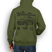 JL Ultimate Illustration For A Fiat Panda 100HP Motorcar Fan Hoodie