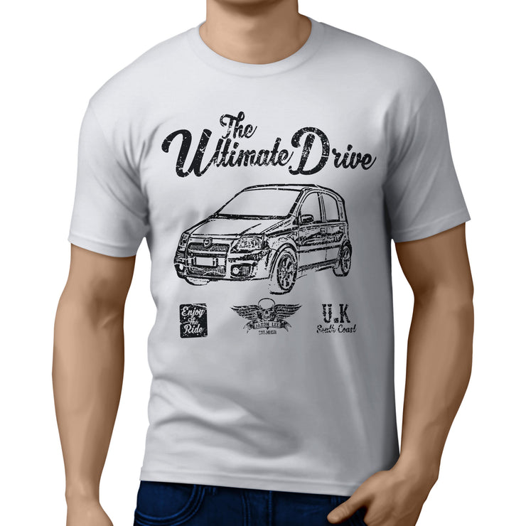 JL Ultimate Illustration For A Fiat Panda 100HP Motorcar Fan T-shirt