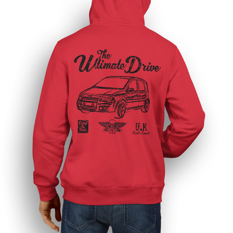 JL Ultimate Illustration For A Fiat Panda 100HP Motorcar Fan Hoodie