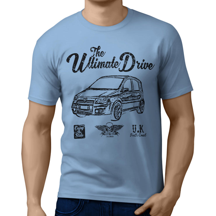 JL Ultimate Illustration For A Fiat Panda 100HP Motorcar Fan T-shirt