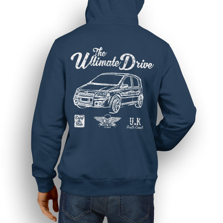 JL Ultimate Illustration For A Fiat Panda 100HP Motorcar Fan Hoodie