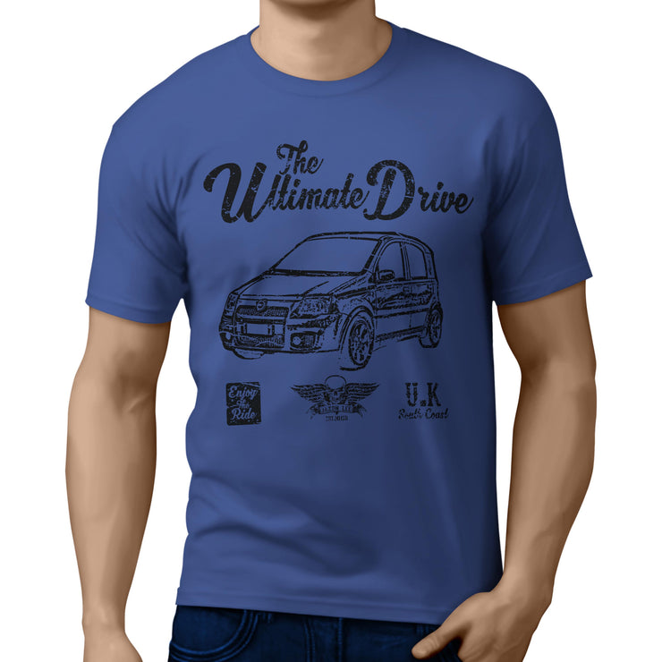 JL Ultimate Illustration For A Fiat Panda 100HP Motorcar Fan T-shirt