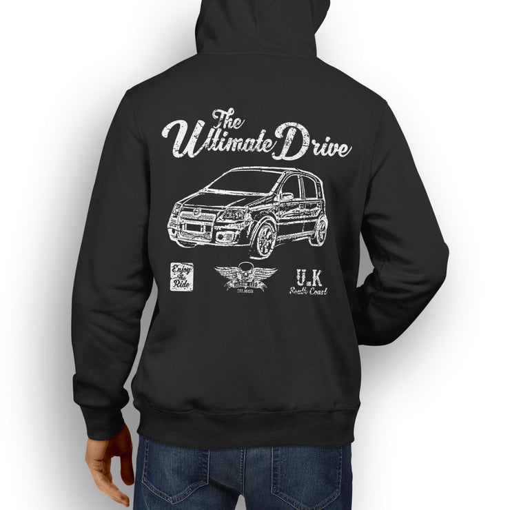 JL Ultimate Illustration For A Fiat Panda 100HP Motorcar Fan Hoodie