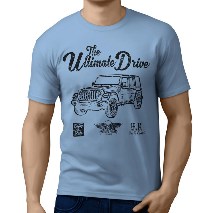 JL Ultimate Illustration for a Jeep Wrangler fan T-shirt