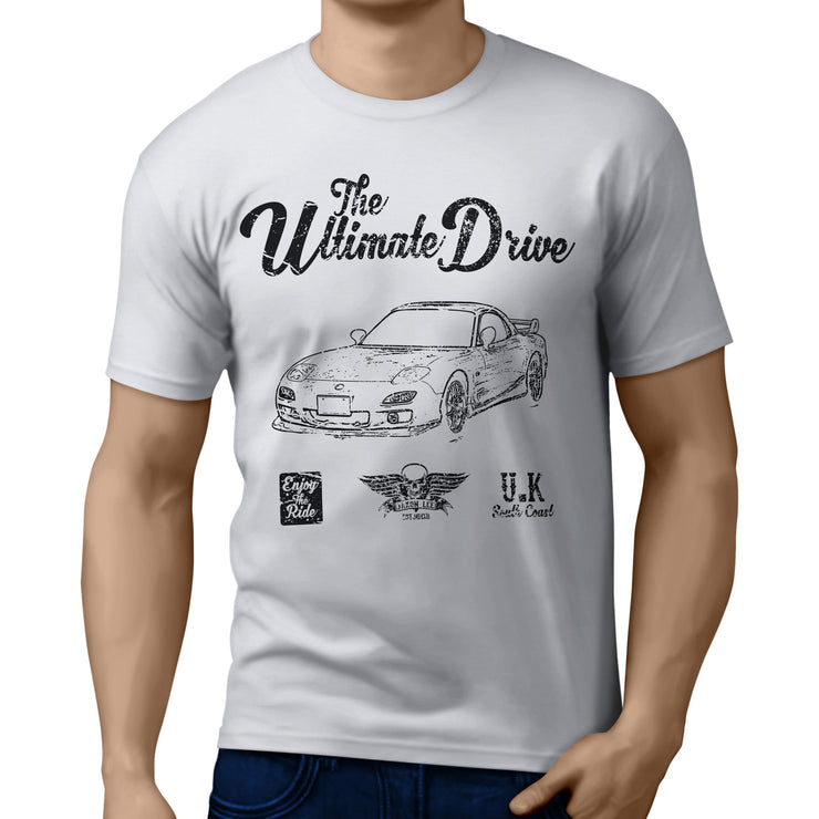 JL Ultimate Illustration for a Mazda RX-7 Motorcar fan T-shirt