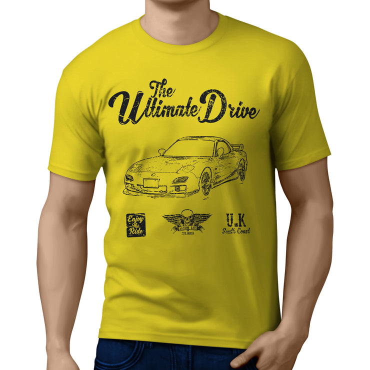 JL Ultimate Illustration for a Mazda RX-7 Motorcar fan T-shirt