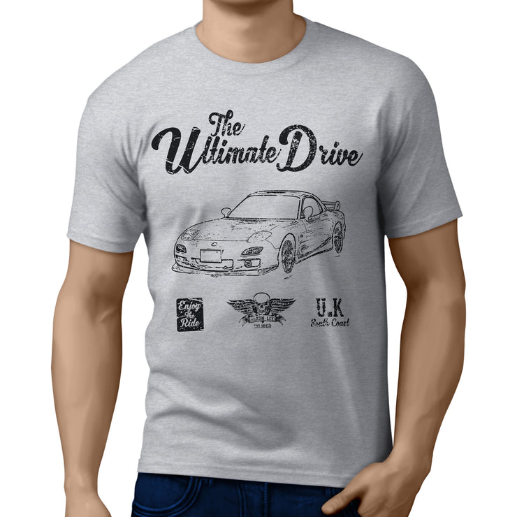 JL Ultimate Illustration for a Mazda RX-7 Motorcar fan T-shirt