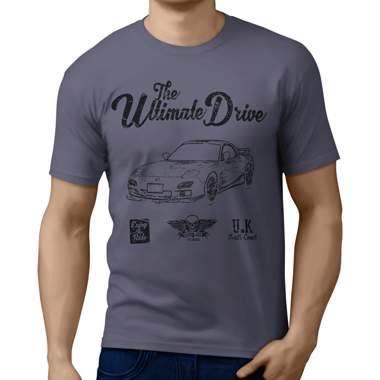 JL Ultimate Illustration for a Mazda RX-7 Motorcar fan T-shirt