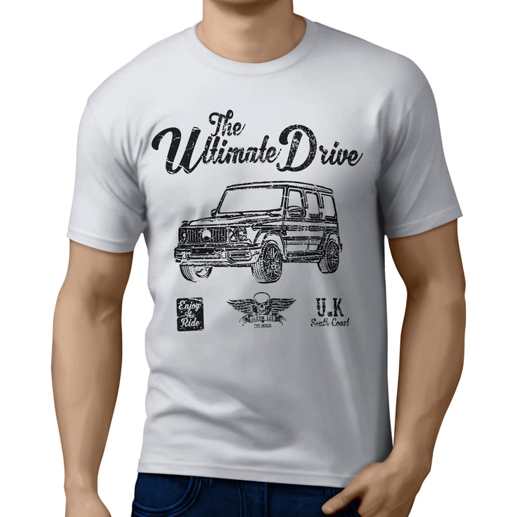 JL Ultimate Illustration for a Mercedes Benz G Class Motorcar fan T-shirt