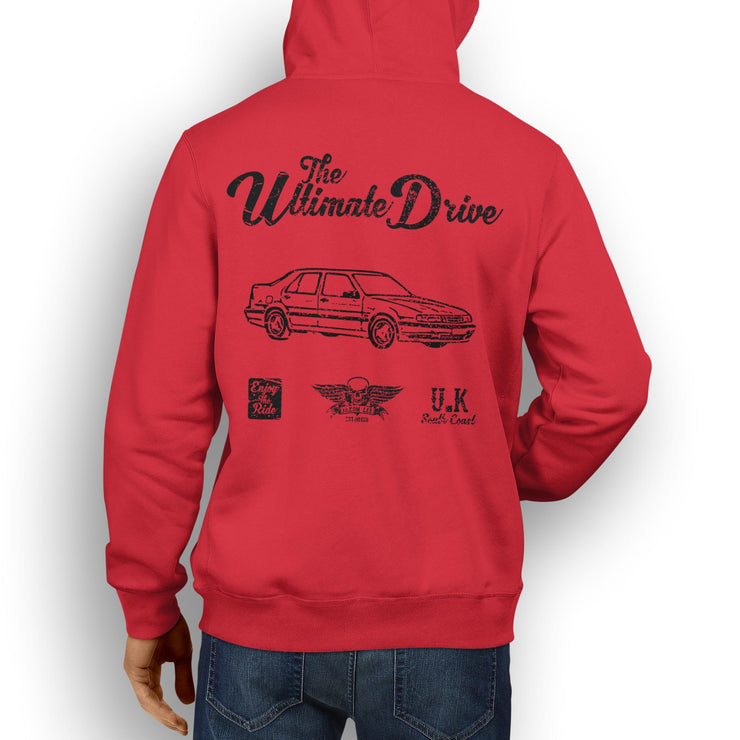 JL Ultimate Illustration For A SAAB 9000 Aero Motorcar Fan Hoodie