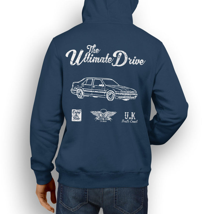 JL Ultimate Illustration For A SAAB 9000 Aero Motorcar Fan Hoodie