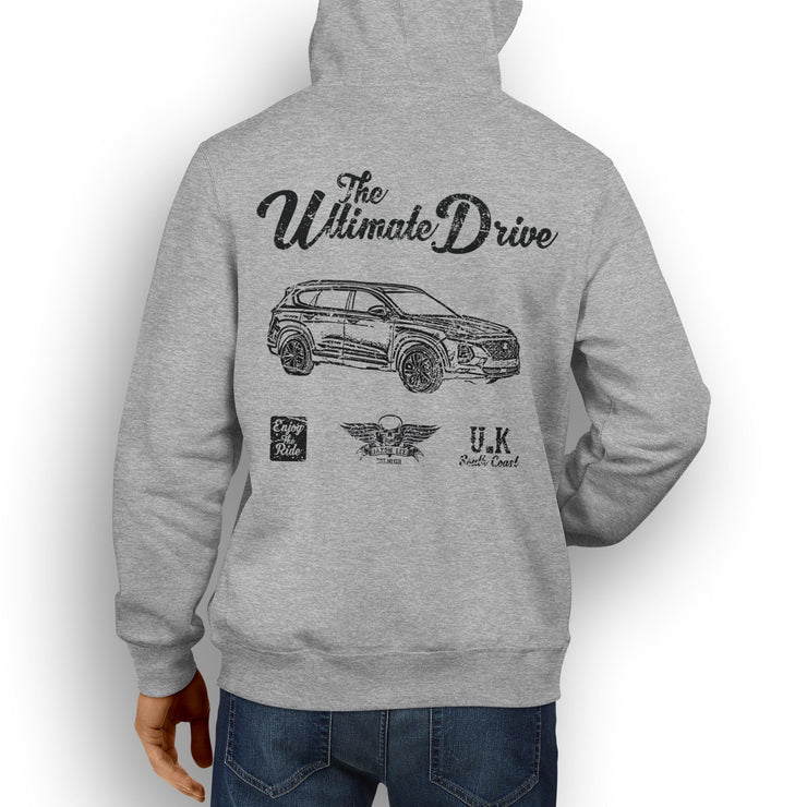 JL Ultimate Illustration For A Hyundai Santa Fe Motorcar Fan Hoodie