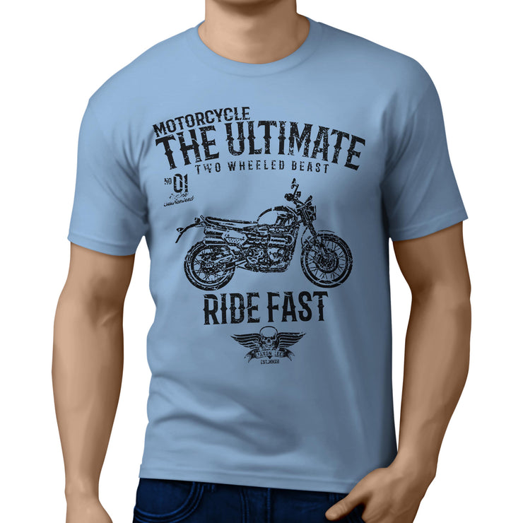 JL Ultimate Illustration For A Triumph Scrambler 1200 XC Motorbike Fan T-shirt