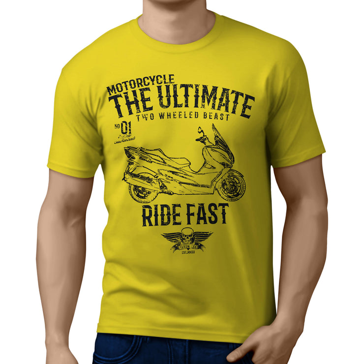 JL Ultimate Illustration For A Suzuki Burgman 400 Motorbike Fan T-shirt