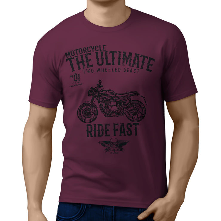 JL Ultimate Art Tee aimed at fans of Triumph Speed Twin Motorbike Fan T-shirt