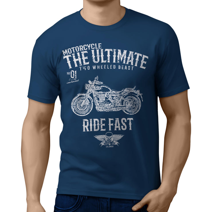 JL Ultimate Art Tee aimed at fans of Triumph Speedmaster Motorbike Fan T-shirt