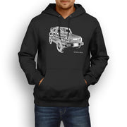 JL Illustration For A 1986 Suzuki Samurai Motorcar Fan Hoodie