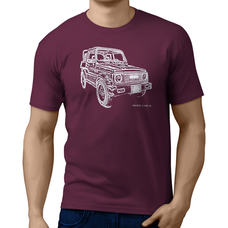 JL Illustration For A 1986 Suzuki Samurai Motorcar Fan T-shirt