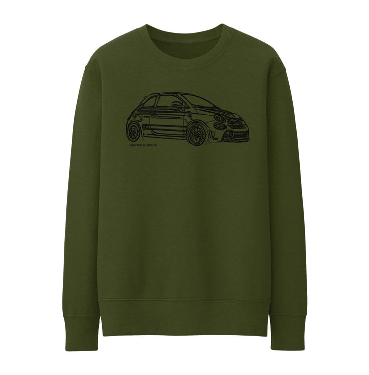 JL Illustration For A Abarth 595 Turismo Motorcar Fan Jumper