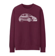JL Illustration For A Abarth 595 Turismo Motorcar Fan Jumper