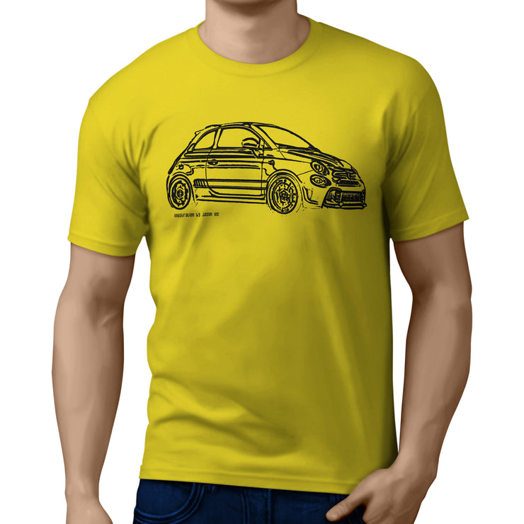 JL Illustration For A Abarth 595 GTI Motorcar Fan T-shirt