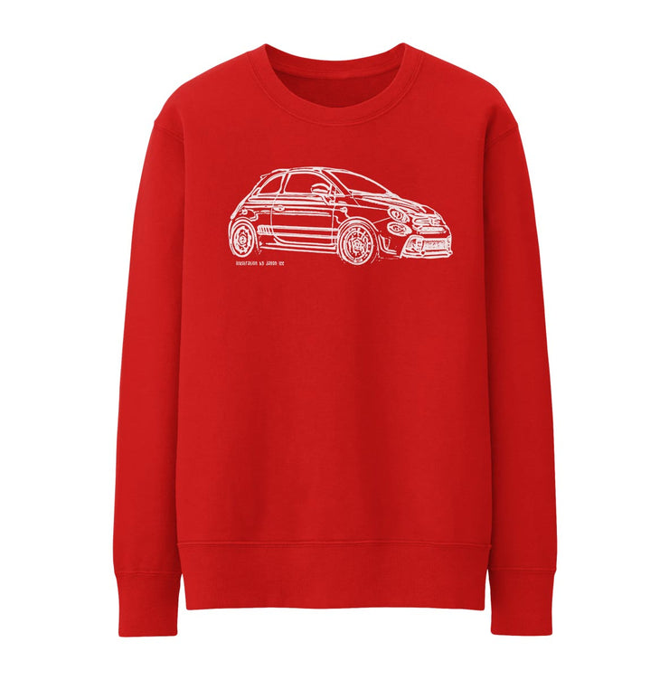 JL Illustration For A Abarth 595 Turismo Motorcar Fan Jumper