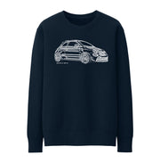 JL Illustration For A Abarth 595 Turismo Motorcar Fan Jumper