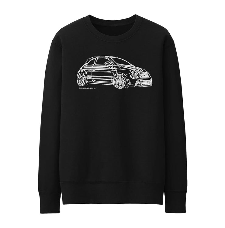 JL Illustration For A Abarth 595 Turismo Motorcar Fan Jumper
