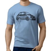 JL Illustration For A Abarth 595 GTI Motorcar Fan T-shirt
