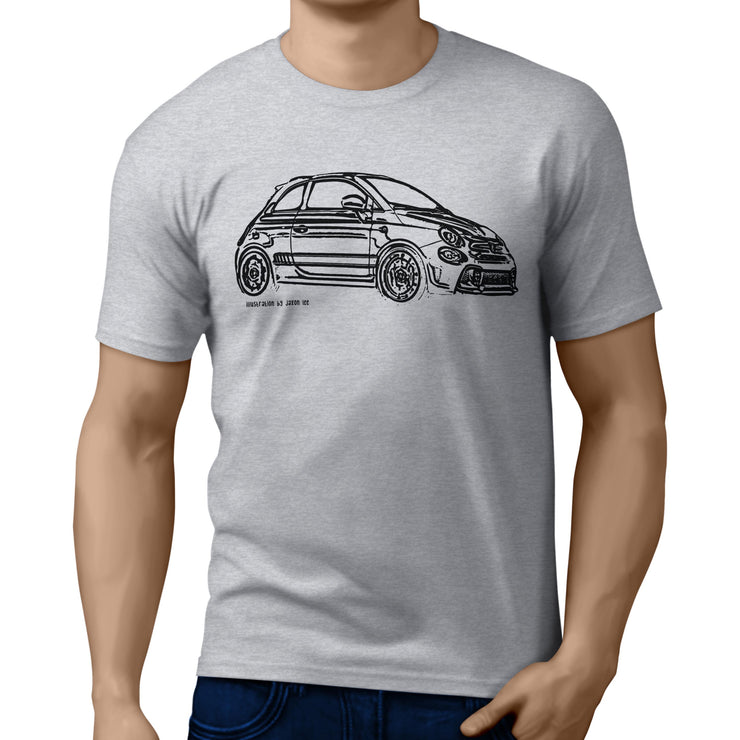 JL Illustration For A Abarth 595 GTI Motorcar Fan T-shirt