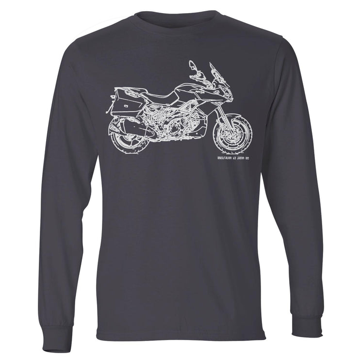 JL Illustration for a Aprilia Caponord 1200 ABS Motorbike fan LS-Tshirt