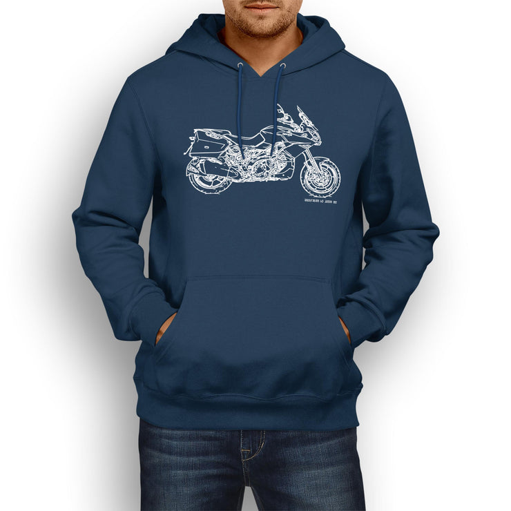 JL Illustration for a Aprilia Caponord 1200 ABS Motorbike fan Hoodie