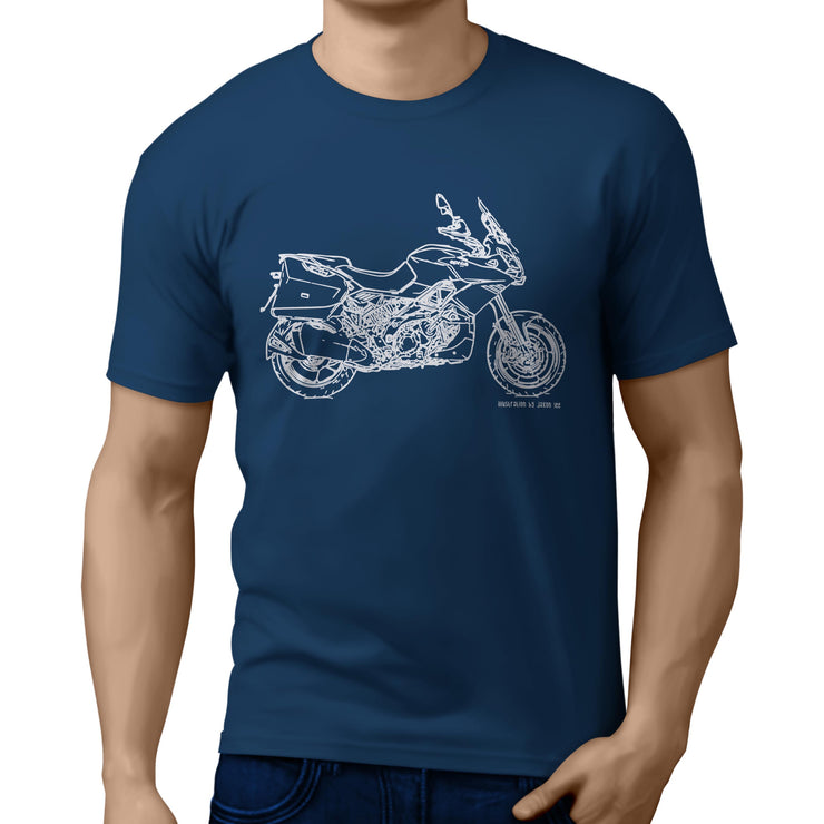 JL Illustration for a Aprilia Caponord 1200 ABS Motorbike fan T-shirt