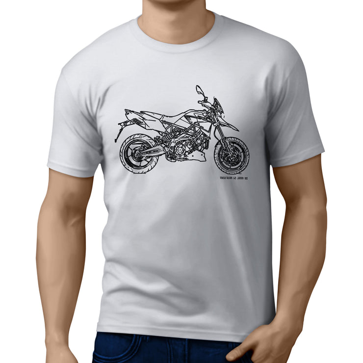 JL Illustration for a Aprilia Dorsoduro 1200 Motorbike fan T-shirt