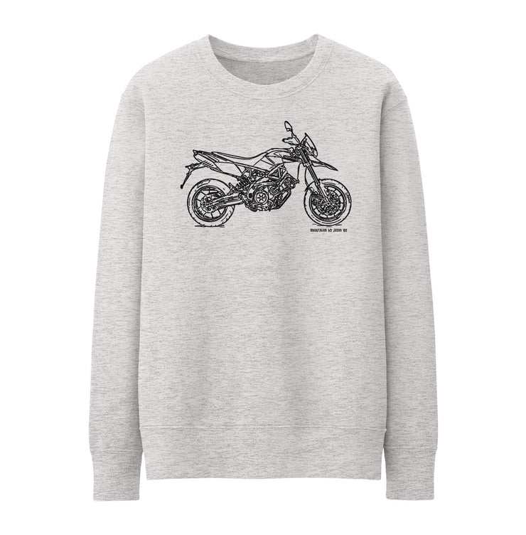 JL Illustration for a Aprilia Dorsoduro 750 Motorbike fan Jumper