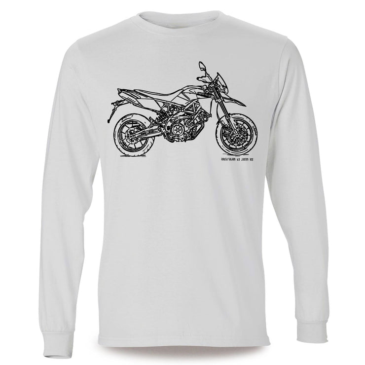JL Illustration for a Aprilia Dorsoduro 750 Motorbike fan LS-Tshirt