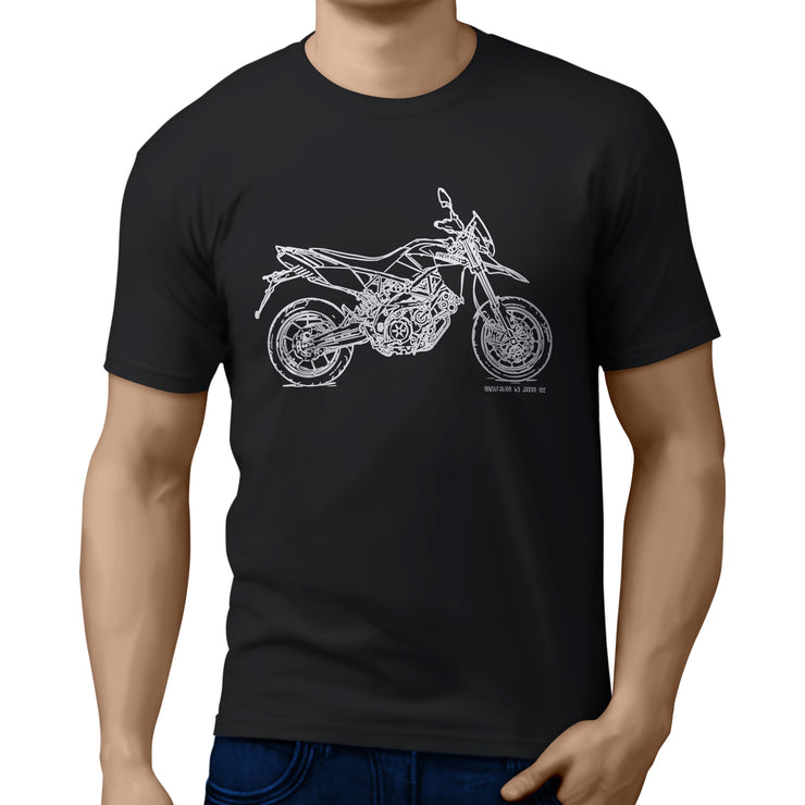 JL Illustration for a Aprilia Dorsoduro 750 Motorbike fan T-shirt