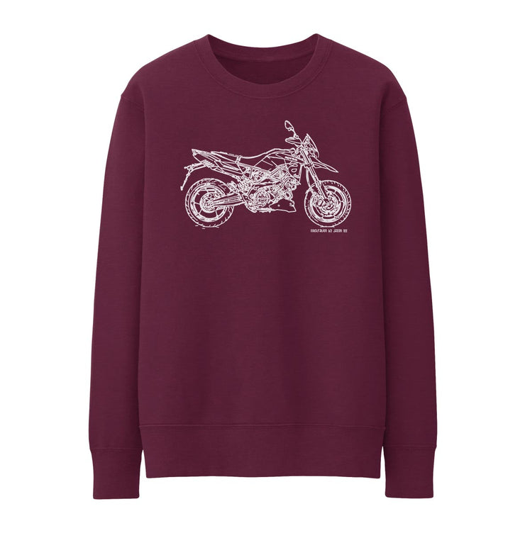 JL Illustration for a Aprilia Dorsoduro 900 Motorbike fan Jumper