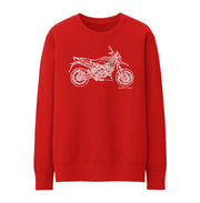 JL Illustration for a Aprilia Dorsoduro 900 Motorbike fan Jumper