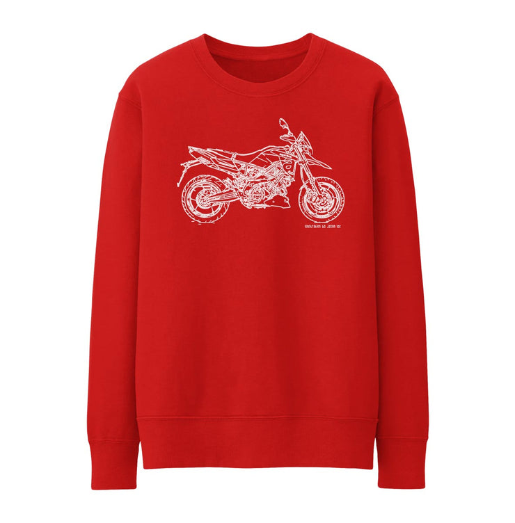 JL Illustration for a Aprilia Dorsoduro 900 Motorbike fan Jumper