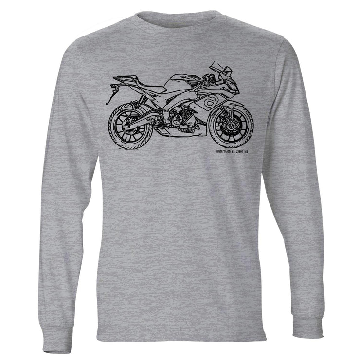 JL Illustration for a Aprilia RS125 2017 Motorbike fan LS-Tshirt