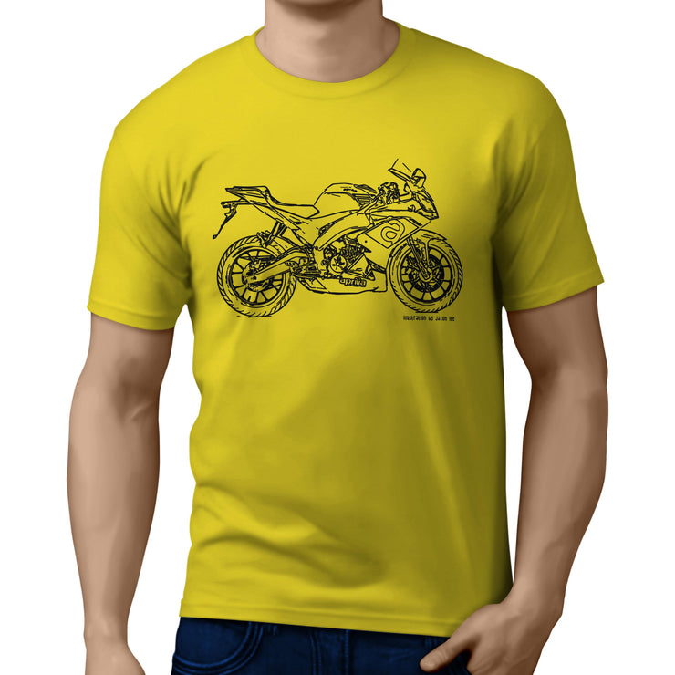 JL Illustration for a Aprilia RS125 2017 Motorbike fan T-shirt