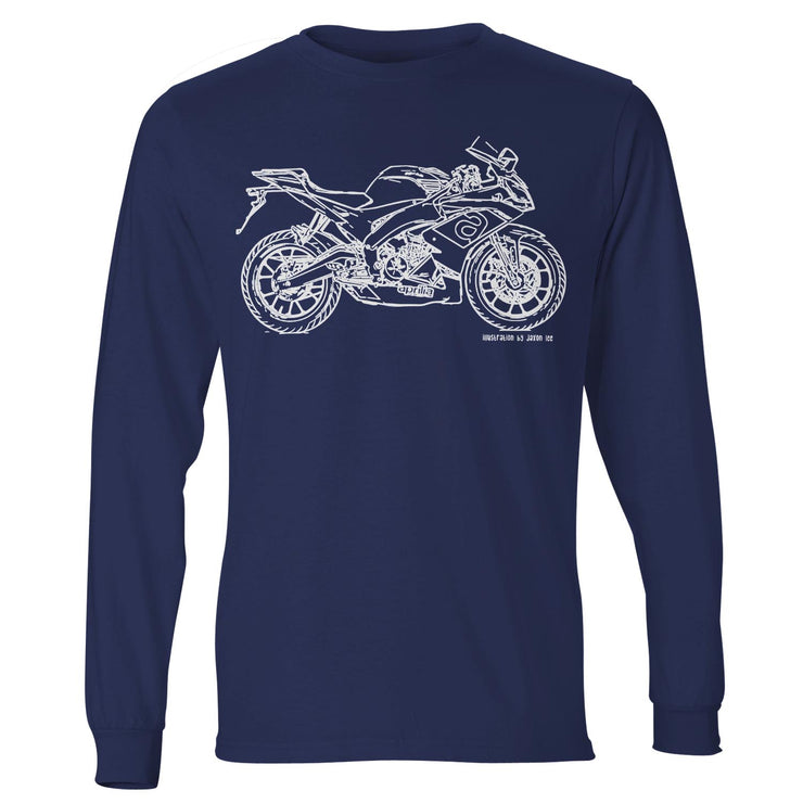 JL Illustration for a Aprilia RS125 2017 Motorbike fan LS-Tshirt