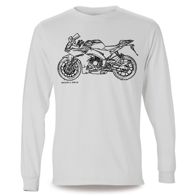 JL Illustration for a Aprilia RS450 Motorbike fan LS-Tshirt