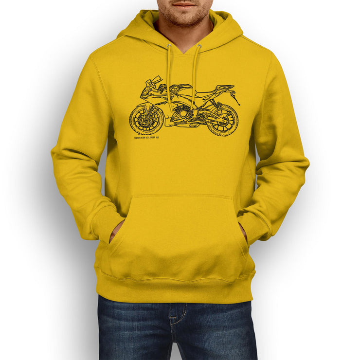 JL Illustration for a Aprilia RS450 Motorbike fan Hoodie