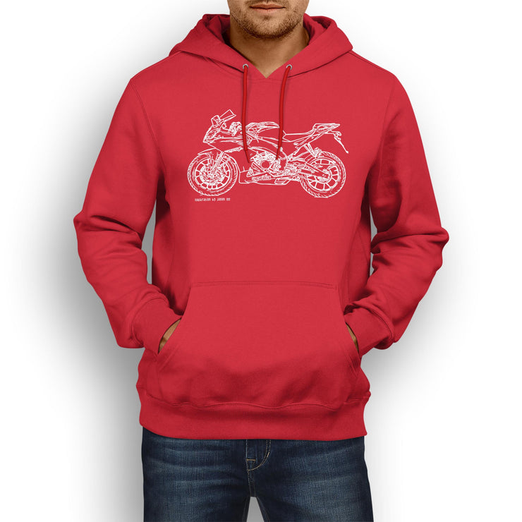 JL Illustration for a Aprilia RS450 Motorbike fan Hoodie