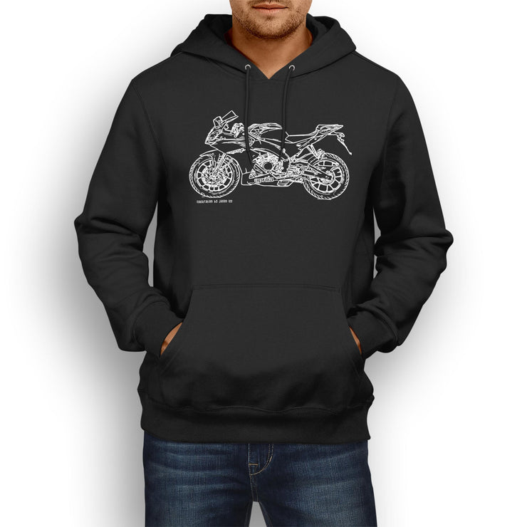 JL Illustration for a Aprilia RS450 Motorbike fan Hoodie