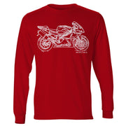 JL Illustration for a Aprilia RSV1000R Motorbike fan LS-Tshirt