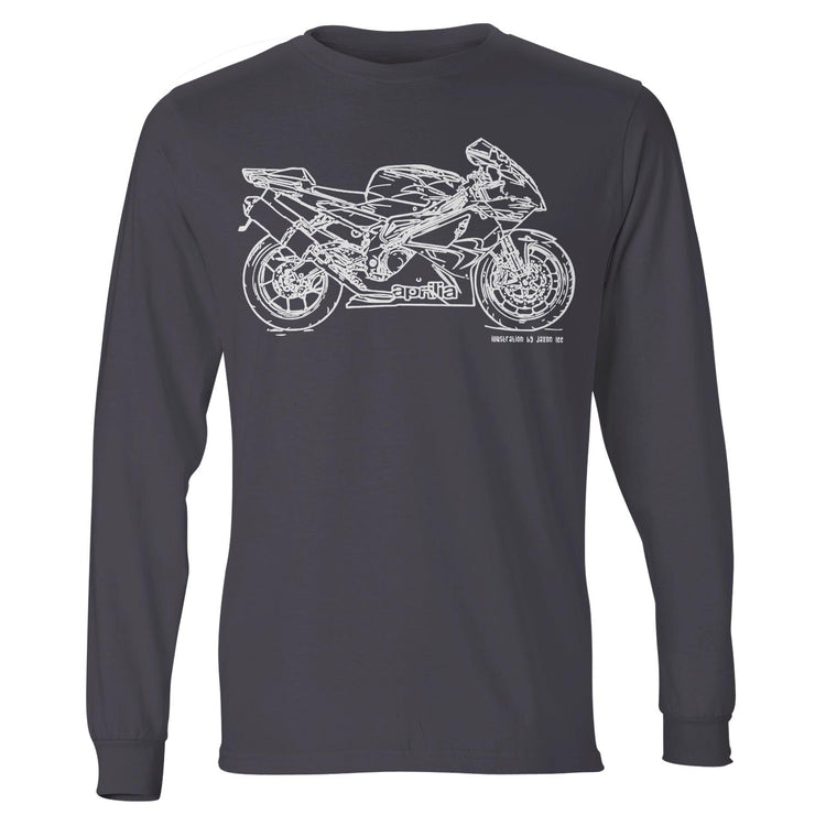 JL Illustration for a Aprilia RSV1000R Motorbike fan LS-Tshirt