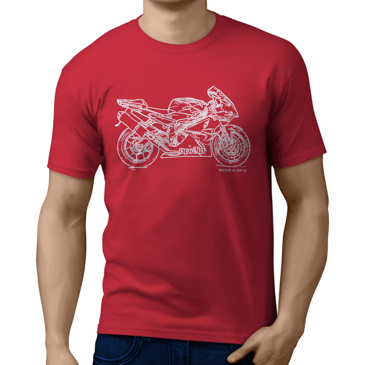 JL* Illustration for a Aprilia RSV1000R Motorbike fan T-shirt